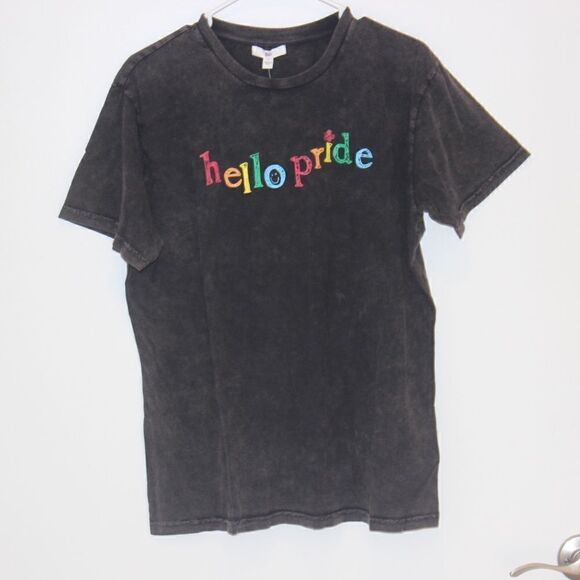 NWT BP Black Hello Pride T-Shirt Women Size Small - Picture 2 of 13